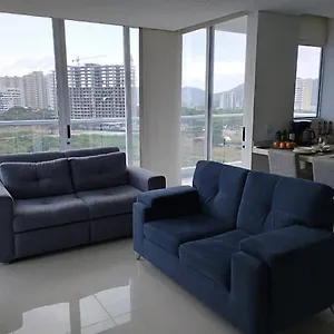 Hermoso Apartamento Amoblado Con Balcón, Piscinas Yzona De Barbacoa Apartamento